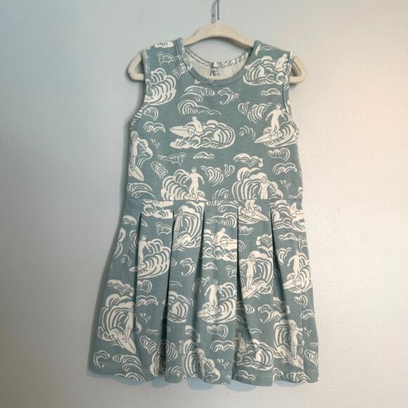 Winter Water Factory Pleated Tank Dress – Surfer Print – Toddler Girl 3T - Picture 1 of 6